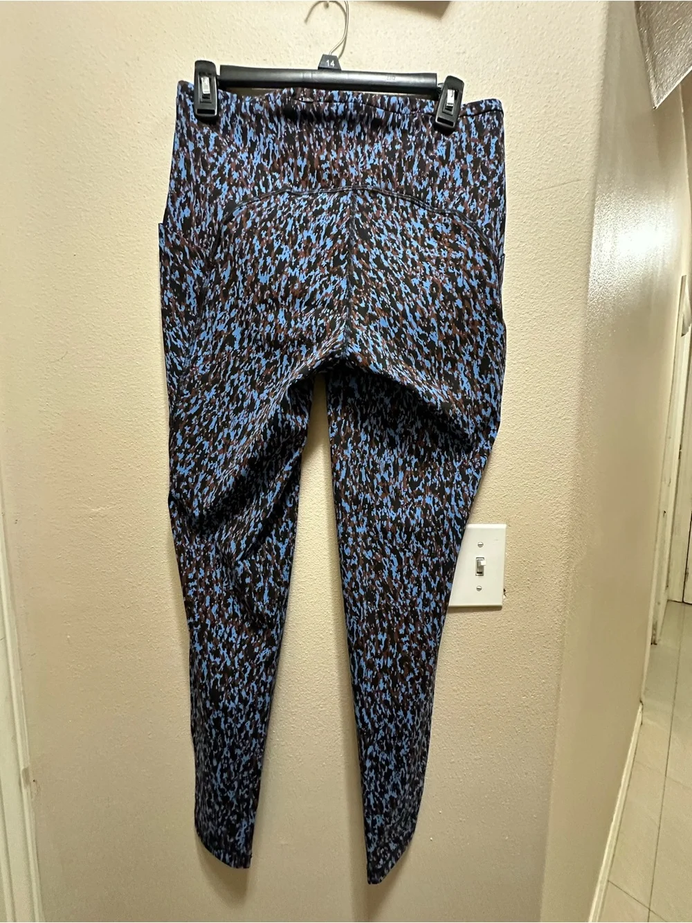 lululemon athletica Blue & Black Patterned Leggings